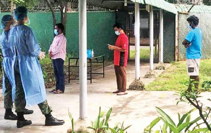 Temporary homes in SAF camps