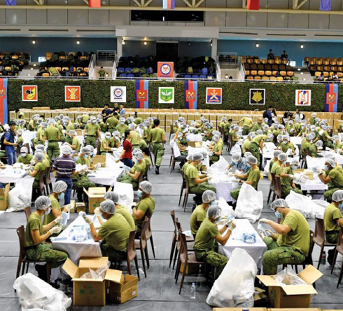 1,500 SAF personnel packed 5.5 million masks in a 48-hour operation