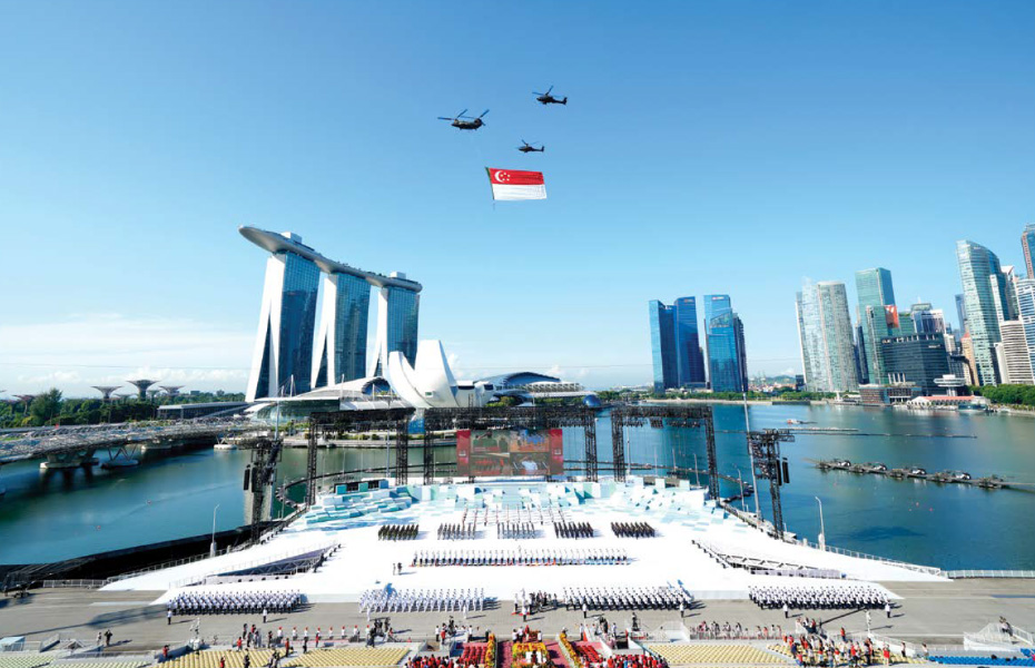 NDP 2021 at the Float @ Marina Bay