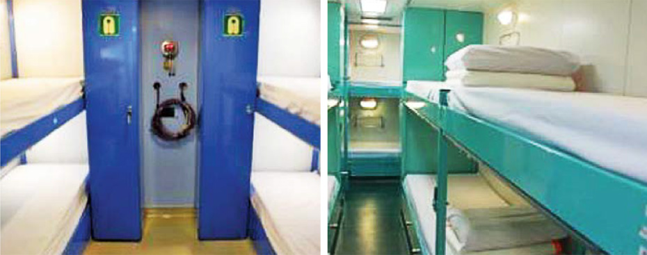 Shipboard isolation and quarantine facilities