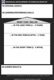 Individual Development Action Plan